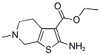 2-AMINO-6-METHYL-4,5,6,7-TETRAHYDRO-THIENO[2,3-C]PYRIDINE-3-CARBOXYLIC ACID ETHYL ESTER Struktur