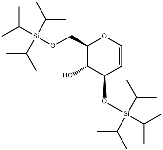 3,6-DI-O-(TRIISOPROPYLSILYL)-D-GLUCAL Struktur