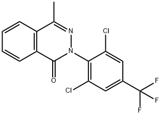 2-[2,6-DICHLORO-4-(TRIFLUOROMETHYL)PHENYL]-4-METHYL-1(2H)-PHTHALAZINONE Struktur