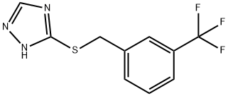 1H-1,2,4-TRIAZOL-3-YL 3-(TRIFLUOROMETHYL)BENZYL SULFIDE Struktur