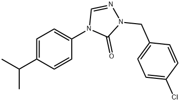 2-(4-CHLOROBENZYL)-4-(4-ISOPROPYLPHENYL)-2,4-DIHYDRO-3H-1,2,4-TRIAZOL-3-ONE Struktur