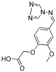 (2-METHOXY-4-((4H-1,2,4-TRIAZOL-4-YLIMINO)METHYL)PHENOXY)ACETIC ACID Struktur