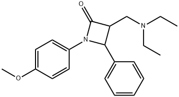 3-[(DIETHYLAMINO)METHYL]-1-(4-METHOXYPHENYL)-4-PHENYL-2-AZETANONE Struktur