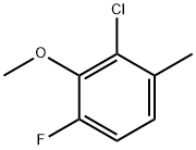 2-CHLORO-6-FLUORO-3-METHYLANISOLE Struktur