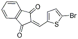 2-[(5-BROMOTHIEN-2-YL)METHYLENE]-1H-INDENE-1,3(2H)-DIONE Struktur