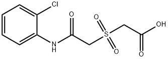 2-([2-(2-CHLOROANILINO)-2-OXOETHYL]SULFONYL)ACETIC ACID Struktur