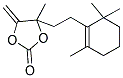 4-METHYL-5-METHYLENE-4-[2-(2,6,6-TRIMETHYL-1-CYCLOHEXEN-1-YL)ETHYL]-1,3-DIOXOLAN-2-ONE Struktur