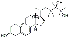 24R,25-DIHYDROXY[23,24(N)-3H]-CHOLECALCIFEROL Struktur