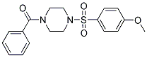 (4-[(4-METHOXYPHENYL)SULFONYL]PIPERAZINO)(PHENYL)METHANONE Struktur