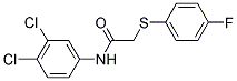 N-(3,4-DICHLOROPHENYL)-2-[(4-FLUOROPHENYL)SULFANYL]ACETAMIDE Struktur