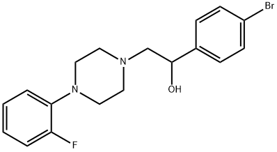 1-(4-BROMOPHENYL)-2-[4-(2-FLUOROPHENYL)PIPERAZINO]-1-ETHANOL Struktur