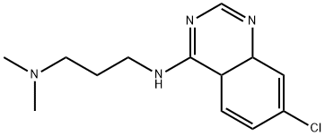 N-(7-CHLORO-4A,8A-DIHYDRO-4-QUINAZOLINYL)-N-[3-(DIMETHYLAMINO)PROPYL]AMINE Struktur