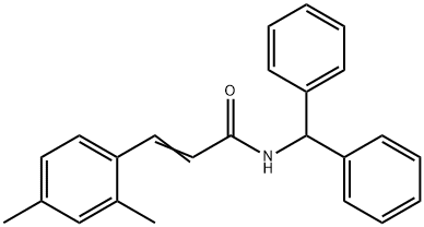 N-BENZHYDRYL-3-(2,4-DIMETHYLPHENYL)ACRYLAMIDE Struktur