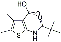 2-[(2,2-DIMETHYLPROPANOYL)AMINO]-4,5-DIMETHYLTHIOPHENE-3-CARBOXYLIC ACID Struktur