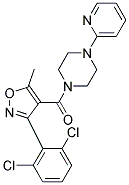 3-(2,6-DICHLOROPHENYL)-5-METHYLISOXAZOL-4-YL 4-(2-PYRIDYL)PIPERAZINYL KETONE Struktur