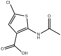 2-(ACETYLAMINO)-5-CHLORO-3-THIOPHENECARBOXYLIC ACID Struktur