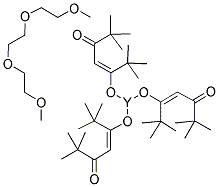 TRIS(2,2,6,6-TETRAMETHYL-3,5-HEPTANEDIONATO)YTTRIUM TRIGLYME ADDUCT Struktur