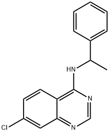 7-CHLORO-N-(1-PHENYLETHYL)-4-QUINAZOLINAMINE Struktur