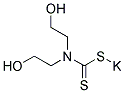 BIS(2-HYDROXYETHYL)DITHIOCARBAMIC ACID POTASSIUM SALT Struktur