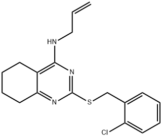 N-ALLYL-2-[(2-CHLOROBENZYL)SULFANYL]-5,6,7,8-TETRAHYDRO-4-QUINAZOLINAMINE Struktur