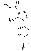 ETHYL 5-AMINO-1-[5-(TRIFLUOROMETHYL)PYRIDIN-2-YL]-1H-PYRAZOLE-4-CARBOXYLATE Struktur