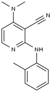 4-(DIMETHYLAMINO)-2-(2-TOLUIDINO)NICOTINONITRILE Struktur