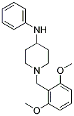 N-PHENYL-1-(2,6-DIMETHOXYBENZYL)PIPERIDINE-4-AMINE Struktur