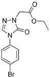 ETHYL 2-[4-(4-BROMOPHENYL)-5-OXO-4,5-DIHYDRO-1H-1,2,4-TRIAZOL-1-YL]ACETATE Struktur