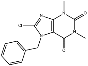 7-BENZYL-8-CHLORO-1,3-DIMETHYL-3,7-DIHYDRO-1H-PURINE-2,6-DIONE Struktur