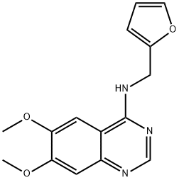 N-(2-FURYLMETHYL)-6,7-DIMETHOXY-4-QUINAZOLINAMINE Struktur