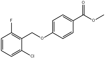 METHYL 4-[(2-CHLORO-6-FLUOROBENZYL)OXY]BENZENECARBOXYLATE Struktur