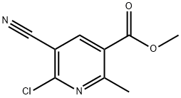 METHYL 6-CHLORO-5-CYANO-2-METHYLNICOTINATE Struktur