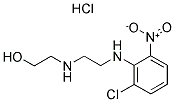 2-((2-[(2-CHLORO-6-NITROPHENYL)AMINO]ETHYL)AMINO)ETHANOL HYDROCHLORIDE Struktur