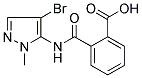 2-([(4-BROMO-1-METHYL-1H-PYRAZOL-5-YL)AMINO]CARBONYL)BENZOIC ACID Struktur