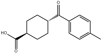 TRANS-4-(4-METHYLBENZOYL)CYCLOHEXANE-1-CARBOXYLIC ACID Struktur