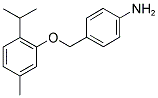 4-[(2-ISOPROPYL-5-METHYLPHENOXY)METHYL]ANILINE Struktur