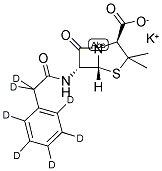 BENZYLPENICILLINATE-D7, POTASSIUM SALT Struktur