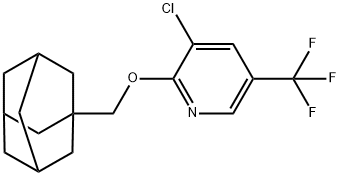 1-ADAMANTYLMETHYL 3-CHLORO-5-(TRIFLUOROMETHYL)-2-PYRIDINYL ETHER Struktur