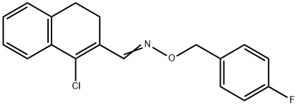 1-CHLORO-3,4-DIHYDRO-2-NAPHTHALENECARBALDEHYDE O-(4-FLUOROBENZYL)OXIME Struktur