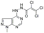 2,3,3-TRICHLORO-N'-(1-METHYL-1H-PYRAZOLO[3,4-D]PYRIMIDIN-4-YL)ACRYLOHYDRAZIDE Struktur