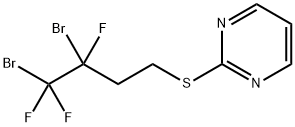 2-[(3,4-DIBROMO-3,4,4-TRIFLUOROBUTYL)SULFANYL]PYRIMIDINE Struktur