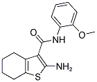 2-AMINO-4,5,6,7-TETRAHYDRO-BENZO[B]THIOPHENE-3-CARBOXYLIC ACID (2-METHOXY-PHENYL)-AMIDE Struktur