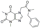 N-BENZYL-2-(1,3-DIMETHYL-2,6-DIOXO-1,2,3,6-TETRAHYDRO-7H-PURIN-7-YL)-N-METHYLACETAMIDE Struktur