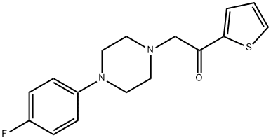 2-[4-(4-FLUOROPHENYL)PIPERAZINO]-1-(2-THIENYL)-1-ETHANONE Struktur