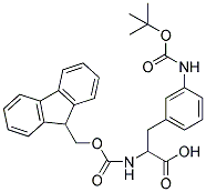 FMOC-D, L-PHE(3-NH-BOC) Struktur