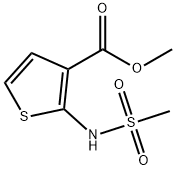 METHYL 2-[(METHYLSULFONYL)AMINO]-3-THIOPHENECARBOXYLATE Struktur