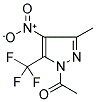 1-ACETYL-5(3)-METHYL-4-NITRO-3(5)-(TRIFLUOROMETHYL)PYRAZOLE Struktur