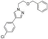 1-(2-BENZYLOXYETHYL)-4-(4-CHLOROPHENYL)-(1H)-PYRAZOLE Struktur