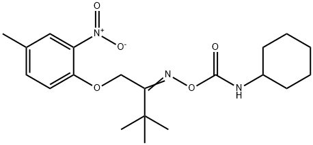 1-[2-(([(CYCLOHEXYLAMINO)CARBONYL]OXY)IMINO)-3,3-DIMETHYLBUTOXY]-4-METHYL-2-NITROBENZENE Struktur