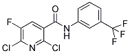 2,6-DICHLORO-5-FLUORO-N-[3-(TRIFLUOROMETHYL)PHENYL]NICOTINAMIDE Struktur